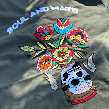 Soul and Mate Skull Flower Shirt