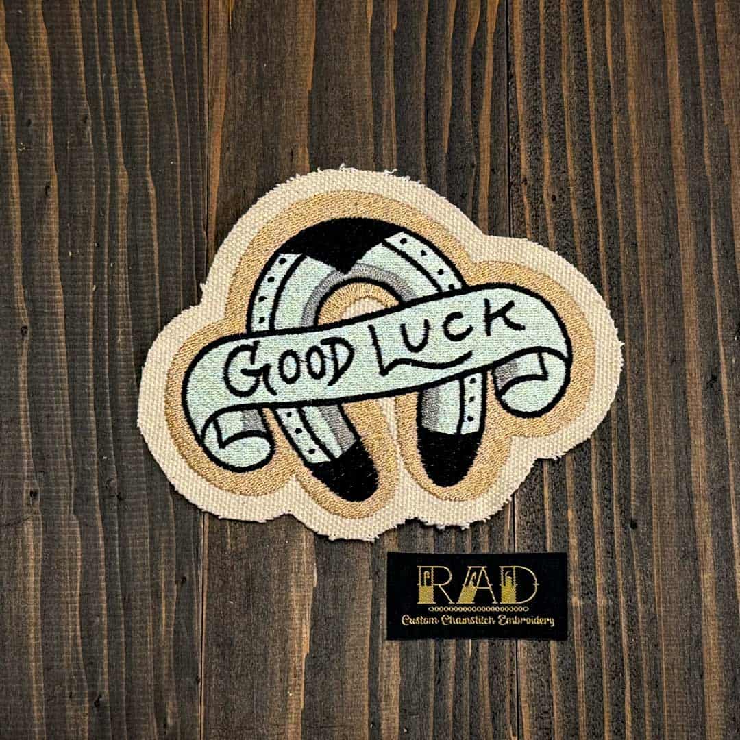 トラディッショナルグッドラック | ジャガード刺繍ワッペン