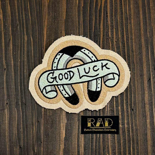 トラディッショナルグッドラック | ジャガード刺繍ワッペン