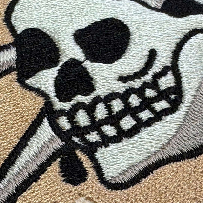 トラディッショナルスカルアンドダガー | ジャガード刺繍ワッペン